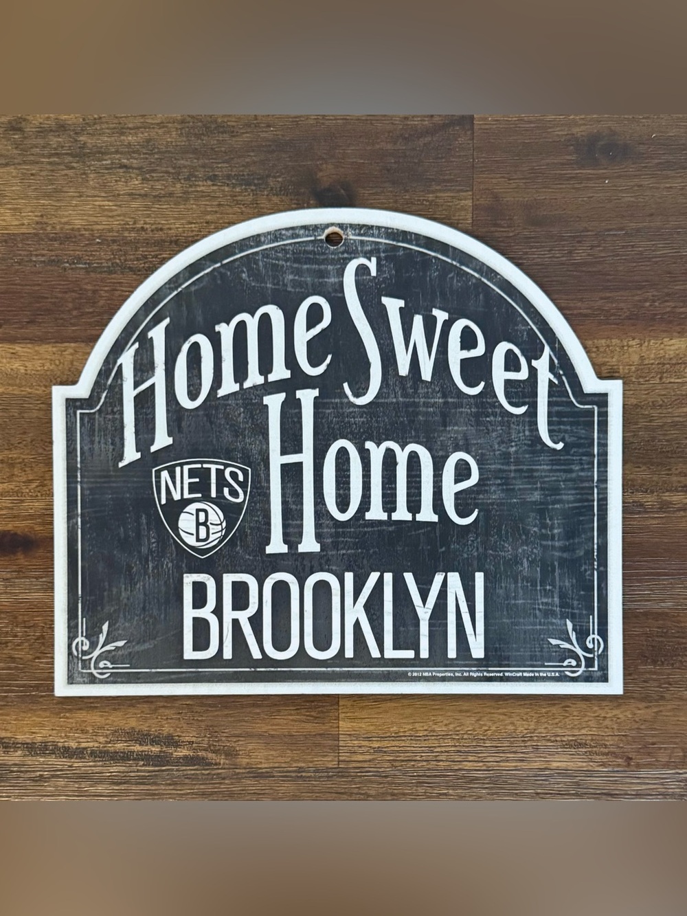 NBA Brooklyn Nets Home Sweet Home - Wall Plaque - Basketball Wood NY Knicks DEAL